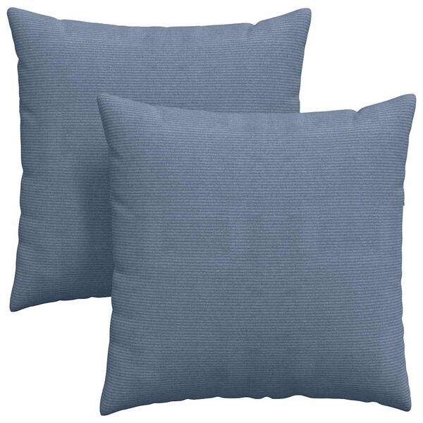 vidaXL Coussins de canapé 2 pcs Bleu 60 x 60 cm