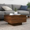 vidaXL Table basse ch&ecirc;ne marron 55x55x31 cm bois d'ing&eacute;nierie