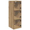 vidaXL Meuble mural Ch&ecirc;ne artisanal 35 x 37 x 102 cm Bois d'ing&eacute;nierie