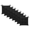 vidaXL Chaises de jardin lot de 8 avec coussins Bois de teck massif