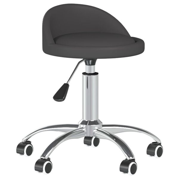 vidaXL Chaises &agrave; manger pivotantes lot de 2 gris similicuir