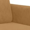 vidaXL Canap&eacute; &agrave; 3 places Marron 180 cm Velours