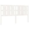 vidaXL T&ecirc;te de lit blanc 165,5x4x100 cm bois massif de pin