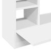 vidaXL Bureau mural blanc 105x48x75 cm bois d'ing&eacute;nierie