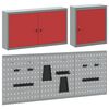 vidaXL Ensemble d'armoires &agrave; outils 5 pcs Rouge Acier enduit de poudre
