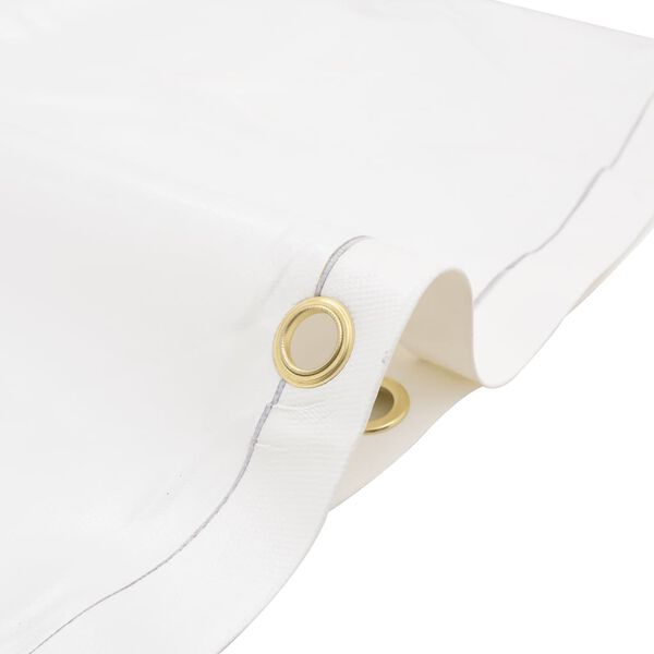 vidaXL B&acirc;che blanc 5x6 m 650 g/m&sup2;