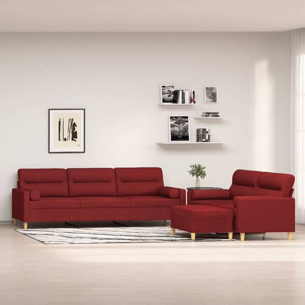 vidaXL Ensemble de canap&eacute;s 3 pcs coussins d&eacute;coratifs et coussins
