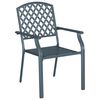 vidaXL Chaise de jardin 4 pcs Anthracite 56 x 65 x 89 cm Acier