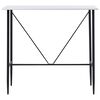vidaXL Table de bar Blanc 120x60x110 cm MDF