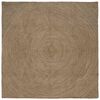 vidaXL Tapis de surface Carr&eacute; Gris 300 x 300 cm Jute