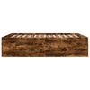 vidaXL Cadre de lit sans matelas ch&ecirc;ne fum&eacute; 160x200 cm