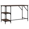 vidaXL Bureau ch&ecirc;ne marron 120x50x75 cm m&eacute;tal et bois d'ing&eacute;nierie