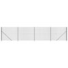 vidaXL Cl&ocirc;ture en treillis m&eacute;tallique avec bride anthracite 1,4x10 m