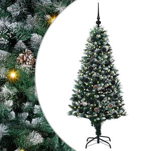 vidaXL Sapin de No&euml;l artificiel Vert 150 cm PVC, Acier et Plastique