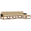 vidaXL Ensemble de canap&eacute;s d'ext&eacute;rieur 5 pc Naturel et Beige