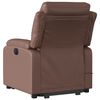 vidaXL Fauteuil inclinable de massage Marron Similicuir