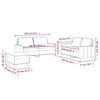 vidaXL Ensemble de canap&eacute;s 3 pcs avec coussins Jaune Velours