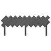 vidaXL T&ecirc;te de lit Gris 196x3x80,5 cm Bois massif de pin