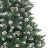 vidaXL Sapin de Noël artificiel Vert 180 cm PVC, plastique et acier