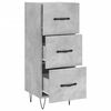 vidaXL Buffet Gris b&eacute;ton 34,5x34x90 cm Bois d'ing&eacute;nierie