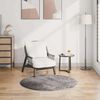 vidaXL Tapis lavable antid&eacute;rapant &phi;120 cm gris