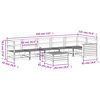 vidaXL Salon de jardin 7 pcs bois de pin impr&eacute;gn&eacute;