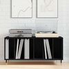 vidaXL Meuble &agrave; vinyles Ch&ecirc;ne noir 100 x 38 x 48 cm Bois d'ing&eacute;nierie
