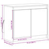 vidaXL Buffet avec LED blanc 72x34x61 cm bois d'ing&eacute;nierie