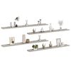 vidaXL &Eacute;tag&egrave;res murales 4 pcs Gris b&eacute;ton 115x9x3 cm