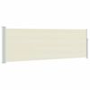 vidaXL Auvent lat&eacute;ral r&eacute;tractable de patio 100x314 cm Cr&egrave;me