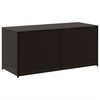 vidaXL Bo&icirc;te de rangement de jardin marron 283L r&eacute;sine tress&eacute;e
