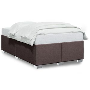 vidaXL Cadre de lit sans matelas marron fonc&eacute; 120x200 cm tissu
