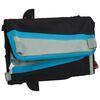 vidaXL Remorque de v&eacute;lo noir et bleu 45 kg fer