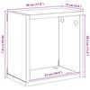 vidaXL &Eacute;tag&egrave;res cube murales 4 pcs Blanc brillant 30x15x30 cm