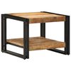 vidaXL Table basse 50x50x38 cm bois de manguier massif brut