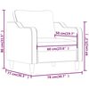 vidaXL Fauteuil Rouge bordeaux 60 cm Tissu