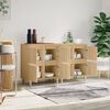 vidaXL Buffets 2 pcs ch&ecirc;ne sonoma 60x35x70 cm bois d'ing&eacute;nierie