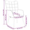 vidaXL Chaise de relaxation Taupe Tissu