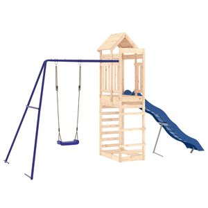 vidaXL Aire de jeux d'ext&eacute;rieur bois de pin massif