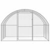 vidaXL Poulailler d'ext&eacute;rieur 3x16x2 m Acier galvanis&eacute;