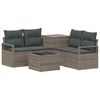 vidaXL Ensemble de Canap&eacute;s 6 pc Gris et Gris fonc&eacute;