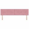 vidaXL T&ecirc;te de lit avec t&ecirc;te de lit Rose 180 cm Cuir synth&eacute;tique