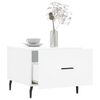 vidaXL Table basse blanc 50x50x40 cm bois d'ing&eacute;nierie