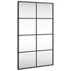vidaXL Miroir mural noir 50x80 cm rectangulaire fer
