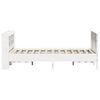 vidaXL Cadre de lit sans matelas blanc 140x200 cm bois de pin massif