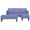 vidaXL Ensemble de Canap&eacute;s avec coussin 2 pcs Bleu denim Polyester