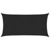 vidaXL Voile d'ombrage 160 g/m&sup2; Noir 4x7 m PEHD