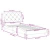 vidaXL Cadre de lit sans matelas noir 80x200 cm velours