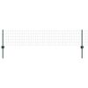 vidaXL Cl&ocirc;ture avec poteau Vert 0,4 x 25 m Acier et PVC