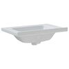 vidaXL &Eacute;vier salle de bain blanc 71x48x19,5 cm rectangulaire c&eacute;ramique
